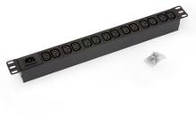 Triton 19" Steckdosenleisten, 14-fach, IEC C13, 10A, 230V, ohne Kabel, schwarz (RAB-PD-X10-A1)
