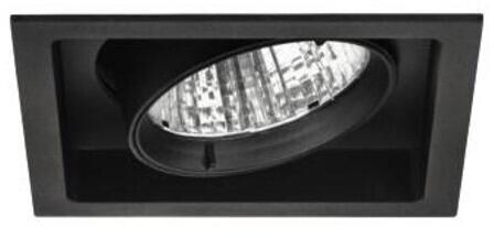 Brumberg TRAVUS LED-Einbaurichtstrahler, 40W, 30°, 3000K, schaltbar, quadratisch, dreh- und schwenkbar, Reflektor silber, schwarz (12581183)