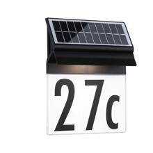 Paulmann Solar LED Hausnummernleuchte Neda IP44 3000K 14lm, schwarz (94694)