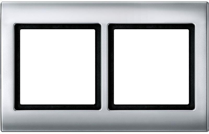 Merten 400260 Rahmen, Aquadesign, 2fach, IP44, aluminium