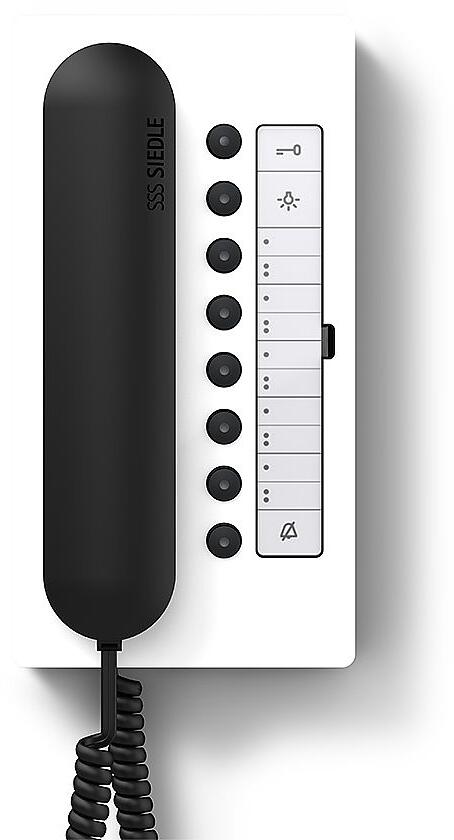 Siedle BTC850-02WH/S Comfort Bus-Telefon, weiß-hochglanz/schwarz (200041483-00)