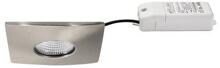 Brumberg LED-Einbaudownlightset IP44, quadratisch, nickel (39255153)