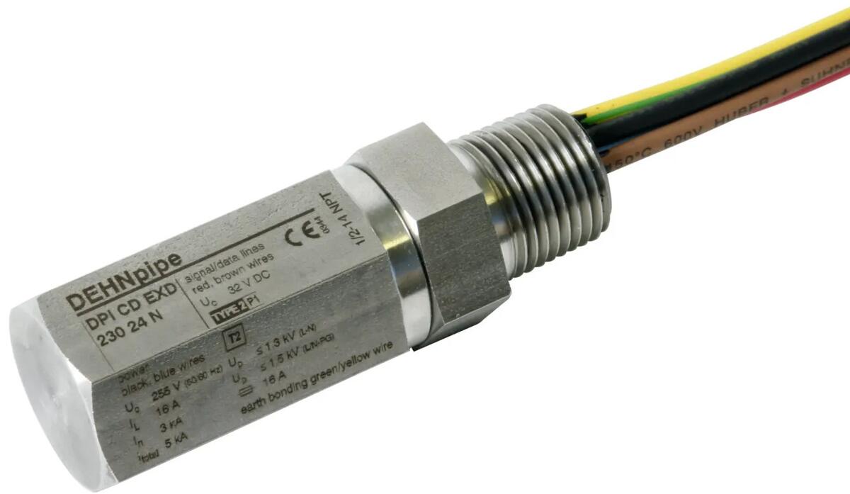 Dehn DEHNpipe Ex (d) DPI CD EXD 230 24 N Überspannungsableiter mit 1/2 -14 NPT-Außengewinde (929970)
