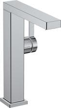 hansgrohe Tecturis E Einhebel-Waschtischarmatur 210 Fine CoolStart mit Schwenkauslauf und Push-Open Ablaufgarnitur, Messing, 5 l/min, Chrom, (73063000)