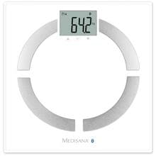 Medisana BS 444 connect Körperanalysewaage, Bluetooth, 8 Nutzer, BMI-Berechnung, weiß