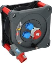 Brennenstuhl Professional CEE-Kabeltrommel KD 3200 C1,Überrollschutz, 1xCEE-Steckdose, 2x Steckdosen, 30m Kabel, schwarz (9222300110)