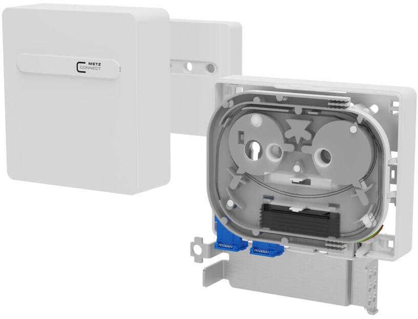 Metz Connect OpDAT APL Anschlussbox splice 2xSC-S UPC OS2, weiß (1501591L02HC)