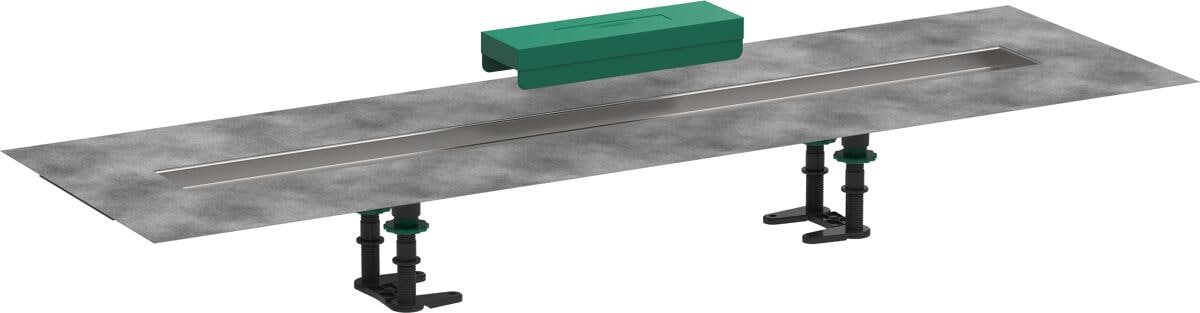 hansgrohe RainDrain Installationsset 900 für Duschrinnen Fertigsets, Edelstahl, (56013180)