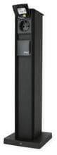 albert Steckdosensäule, 4-fach, IP 44, schwarz (662106)