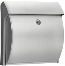 Burg Wächter Classico 4932 Si Kunststoff-Briefkasten, Querformat, silber (24750)