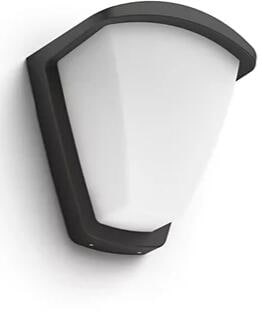 Philips myGarswn Kiskadee Wandleuchte, E27, 42W, IP44, anthrazit (915005553501)
