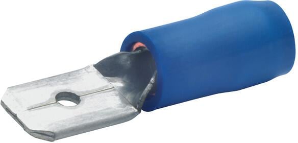 Klauke 830 Flachstecker isoliert, 1,5-2,5 mm², blau, 100 Stck.