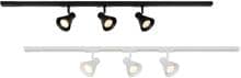 Nordlux Eik Link 3-Kit Spot + 1m Schienensystem, 3xGU10, 35W, dimmbar, 320° Drehwinkel, Länge Schiene 1m