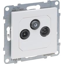 Legrand SEANO Enddose TV-R-SAT, HD-TV, Anschlussdämpfung: 10 dB, ultraweiß (765169)
