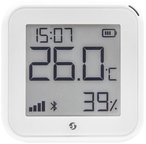 Shelly H&T Gen3 Temperatur- und Feuchtigkeitssensor, WLAN, Bluetooth, USB C, batteriebetrieben, weiß matt (Shelly_H&T_G3_w)