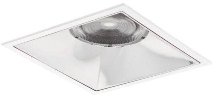 Brumberg Apollo Mega LED-Einbaudownlight, 230 V AC, 50 Hz, 4.000 K, 24,5 W, 55°, CRI > 90, quadratisch, weiß (40645174)