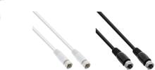 InLine SAT-Anschlusskabel, 2x geschirmt, 2x F-Stecker, >75dB
