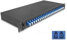 Delock 19″ LWL Spleißbox 24 x LC Duplex OS2 1HE komplett bestückt (67009)