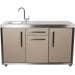 Stengel MO 150 S Miniküche Outdoor, Kühlschrank mit Gefrierfach, Spüle, Schublade