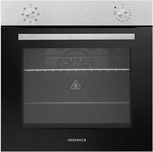 respekta AB121-26 EEK: A Jannis Einbaubackofen, 60 cm breit, 72 L, 7 Heizarten, Grillfunktion, silber