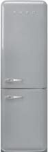Smeg FAB32RSV6 Style Retro Stand Kühl-Gefrierkombination, 60 cm breit, 331 L, Rechtsanschlag, Multiflow, LED-Display, silber