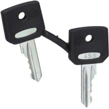Schneider Electric Ersatzschlüssel für Schlüsselschalter, Nummer 455 (ZBG455)
