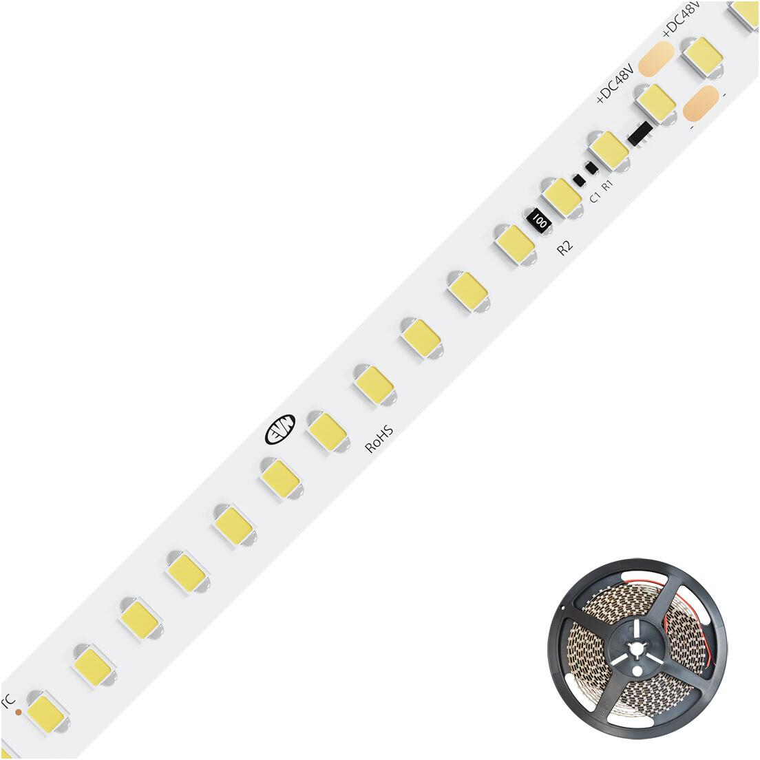 EVN LED-Strip, IP20, 48V/DC, 19W/m, 2547lm/m, 160LED/m, 2700K, IC-Chips, CRI97, 5m-Rolle (IC20481602827)