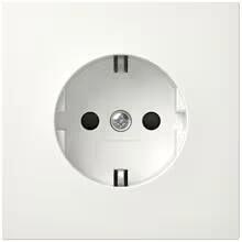 SCHUKO-Steckdose 16 A 250 V~ mit Kinderschutz und Symbol mit grüner Abdeckung für SV (Sicherheitsversorgung), Flächenschalter, Grün glänzend, Gira 0432119