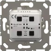 Theben PB 4 RF KNX Funk-Taster-Modul 2 Tasten, 2 LEDs, integrierter Temperatursensor, weiß 4961615