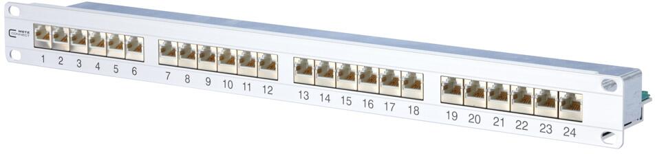 Metz Connect E-DAT C6A 24 Port Patchfeld 1HE LSA (130855C-E)