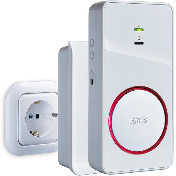 M-E Vistadoor Audio Bell-280 RX Mobiler Zusatzempfänger mit Induktionsladeschale, weiß (41151)