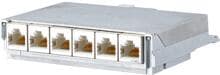 METZ CONNECT E-DAT C6A 6 Port Modul für 1 HE Einsatz (860018-11C-E)