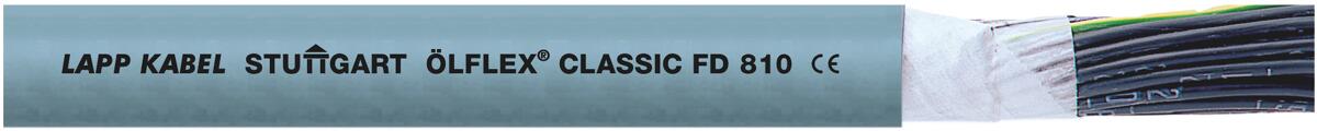 Lapp ÖLFLEX CLASSIC FD 810 Steuerleitung 12G1, Core-Line, PVC, 1mm², grau, 100m (0026135/100)