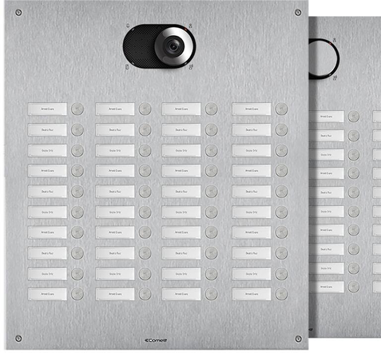 Comelit IX0440 Frontplatte Switch, 40 Teilnehmer, 4-reihig, V4A, SB2, 502x409x2,5 mm