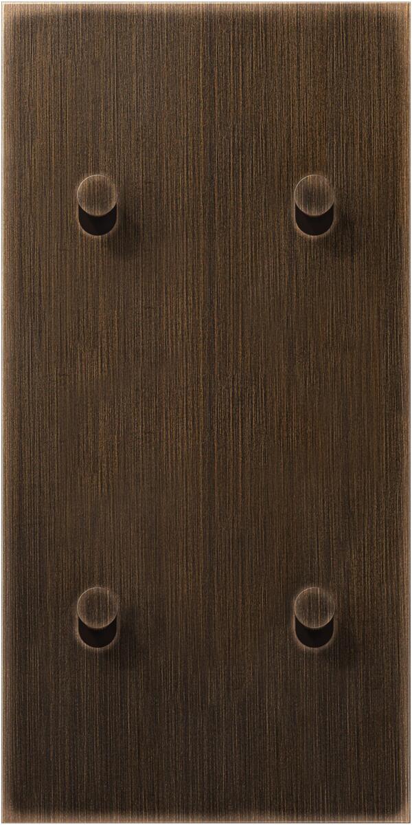 Jung ME12-25ATK26 Abdeckung mit Kipphebel "Kegel", 2fach, 2 x 2 Kipphebel, senkrecht, Serie LS 1912, Messing antik