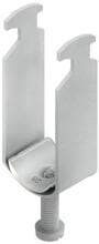 Niedax B 30/2 AL Hammerfuß-Bügelschelle, für 2 Kabel, Spannbereich 26 - 30 mm, Aluminium