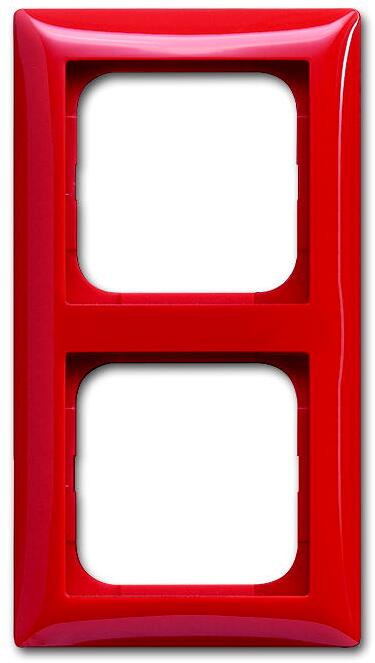 Busch-Jaeger 1722-917 Abdeckrahmen, Busch-balance Si, 2-fach Rahmen, rot (2CKA001725A1559)