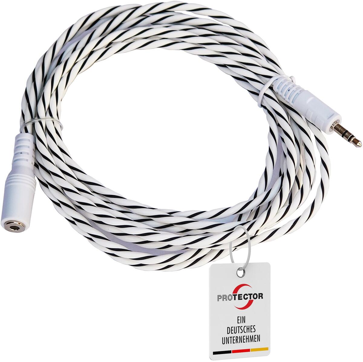 Protector WA HWS3 Detektorkabel-Verlängerung, Hardwire-Sensor für die Wassermelder WA-6 & WA-14, weiß (20593)