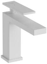 hansgrohe Tecturis E Einhebel-Waschtischarmatur 110 CoolStart ohne Ablaufgarnitur, Messing, 5 l/min, Mattweiß, (73016700)