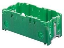 Gewiss NP50307 Geräteeinbaudose 2-fach für BR- & FB-Kanal, 52mm, grün