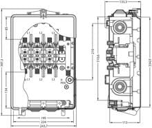 Uesa 2751016 Hausanschlusskasten HAK00, IP54, Deckel grau (164312)
