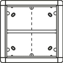 Ritto Aufputzrahmen 4 Modulplätze, quadratisch, silber (1883520)