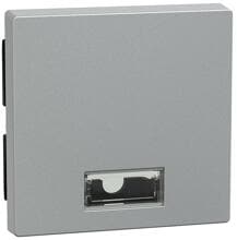 Merten 433860 Wippe mit rechteckigem Symbolfenster, System M, Aluminium matt