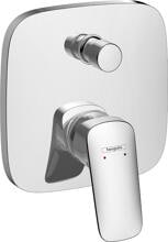 hansgrohe Logis Einhebel-Wannenarmatur Unterputz mit integrierter Sicherungskombination nach EN1717 für iBox universal, Messing, 25,6 l/min, Chrom (71407000)