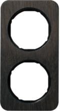 Berker 10122354 Rahmen, 2fach, R.1, Eiche gebeizt/schwarz glänzend