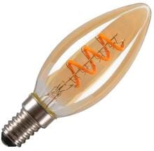 SLV LED C35 LED-Leuchtmittel, E14, 2W, 2200K, Glas, gold/transparent (1008648)