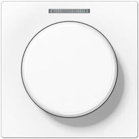 Jung A1540KO5WW Abdeckung mit Lichtleiter für KNX Drehsensor, Duroplast glänzend, alpinweiß