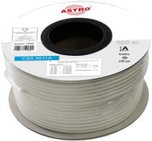 Astro CSA 9511A Koaxialkabel 90dB, 1,13/4,8mm, R100m, weiß (750952)