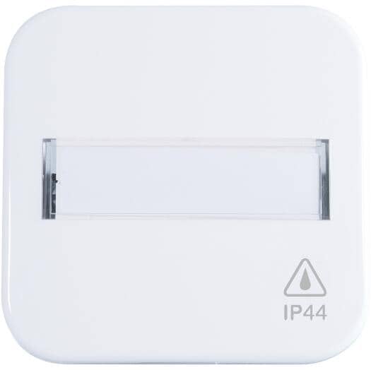 OPUS 1 Flächenwippe für Schalter und Taster mit Beschriftungsfeld, IP44, alpinweiß (560.732.27)