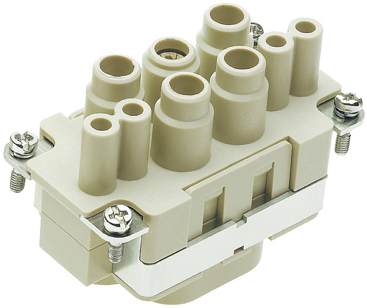 Harting Buchseneinsatz, Axialschraub- / Käfigfederanschluss, Buchse, Berührungssicher (09380082702)